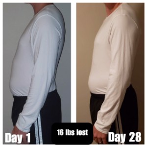 weight loss before and after