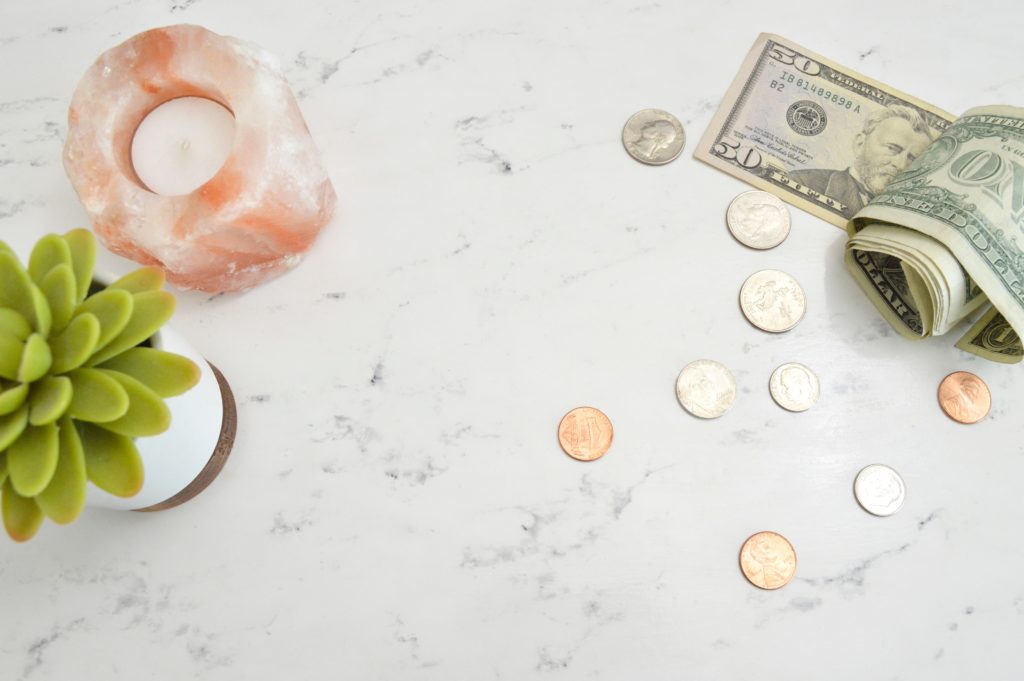 meal planning on a budget coins and dollars