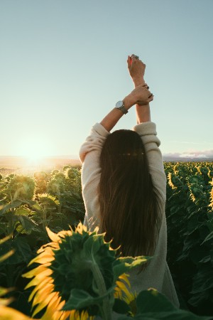 go outside to relieve anxiety